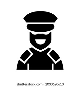 pilot icon or logo isolated sign symbol vector illustration - high quality black style vector icons
