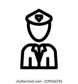 pilot icon or logo isolated sign symbol vector illustration - high quality black style vector icons
