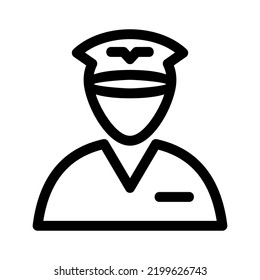 icono piloto o logotipo símbolo de signo aislado ilustración vectorial - iconos vectoriales de estilo negro de alta calidad
