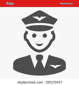 Pilot Icon. Professional, pixel perfect icons optimized for both large and small resolutions. EPS 8 format.