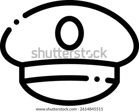 pilot icon. Thin Linear Style Design Isolated On White Background