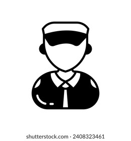 Pilot icon in vector. Illustration
