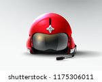 pilot jet helmet aviator vector illustration