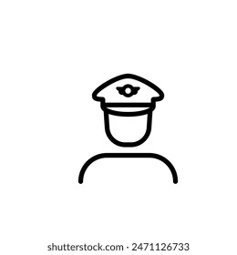 Pilot line icon. Clipart image isolated on white background