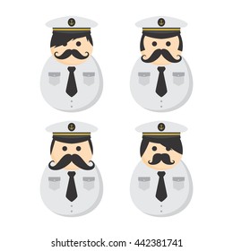 pilot mustache guy avatar portrait picture icon