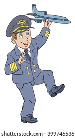 Pilot with plane