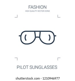 pilot sunglasses icon. high quality line pilot sunglasses icon on white background. from fashion collection flat trendy vector pilot sunglasses symbol. use for web and mobile