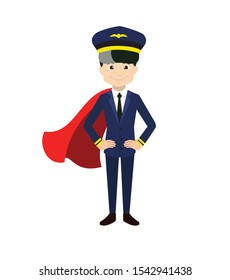 Pilot - In Super Hero Costume