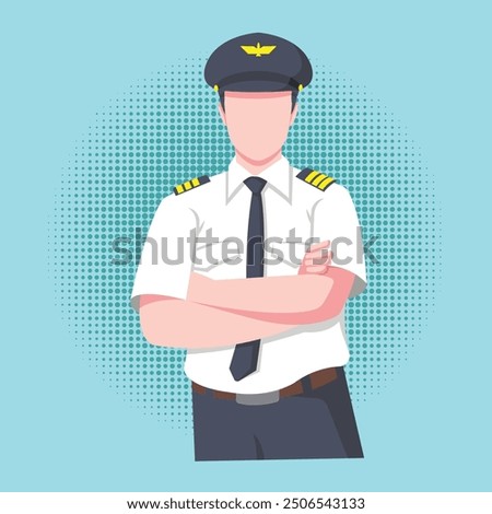 pilot vector art Design ilustration