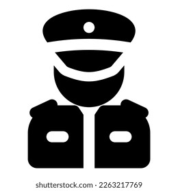 pilot vector icon illustration asset