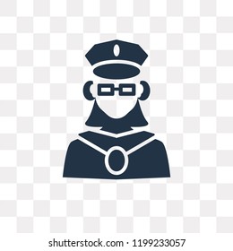 Pilot vector icon isolated on transparent background, Pilot transparency concept can be used web and mobile