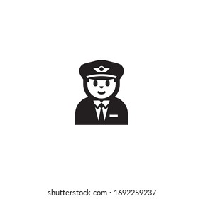 Pilot vector isolated icon illustration. Pilot Illustration
