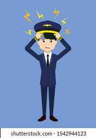 Pilot - with Worried Face