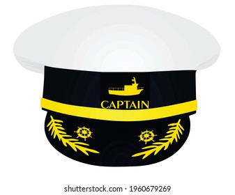 Pilot's airplane hat. vector illustration 