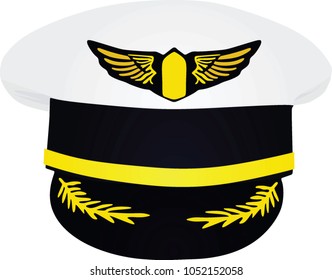 Pilot's hat. vector illustration 