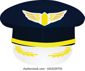 Pilot's hat. vector illustration 