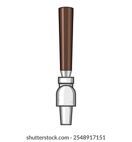 pilsner bier tap cartoon. Bierhüpfen, Malzhefe, Kohlensäure-Ausguss Pilsner Bier Wasserhahn Zeichen. einzelne Symbol, Vektorgrafik