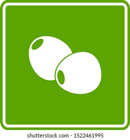 pimento stuffed olives green vector sign