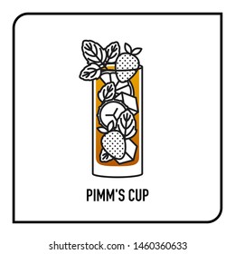 Pimm's Cup alcoholic beverage cocktail drink