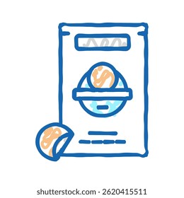 pimple patches doodle icon sketch vector. pimple patches sign. isolated symbol illustration