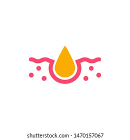 Pimple / Pore Icon Design Vector