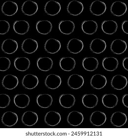 Pimples, balls, bubbles, balls, hand-drawn circles, pencil doodles. Background, textile, black and white.