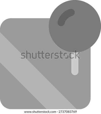 Pin 2 Line vector Icon Design