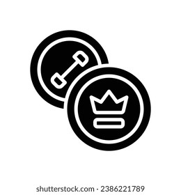 pin badge glyph icon. vector icon for your website, mobile, presentation, and logo design.