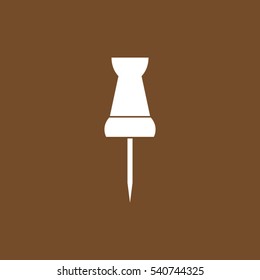 pin badge, thumbtack, vector illustration EPS 10