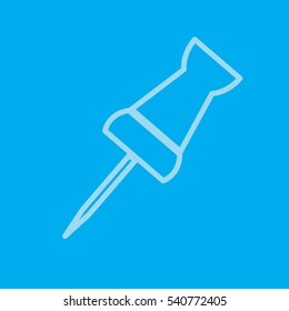 pin badge, thumbtack, vector illustration EPS 10