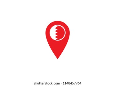 Pin Bahrain navigation label map