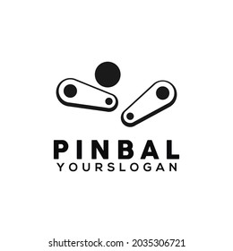 pin bal black logo design template