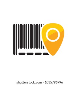Pin Barcode Logo Icon Design