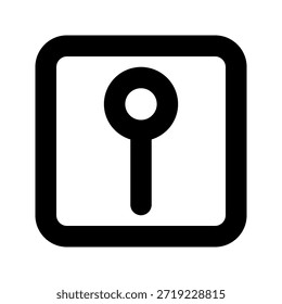 Fett formatiertes Symbol anheften. Das Symbol kann für Websites, Druckvorlagen, Präsentationsvorlagen, Illustrationen usw. verwendet werden.