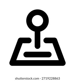 Pin bold icon. The icon can be used for websites, print templates, presentation templates, illustrations, etc.