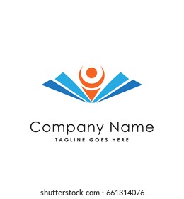 pin book people logo template
