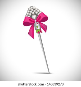 Pin with bow