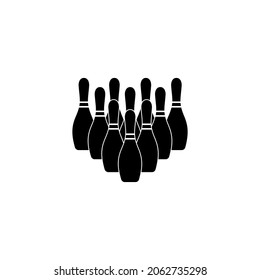 pin bowling icon set, pin bowling vectorv set