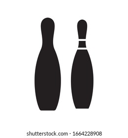 Pin bowling icon vector design template