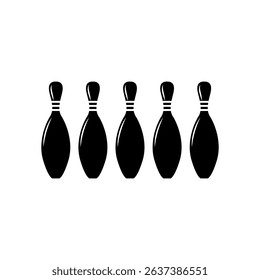 pin bowling icon vector in trendy