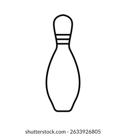 pin bowling line icon vector in trendy