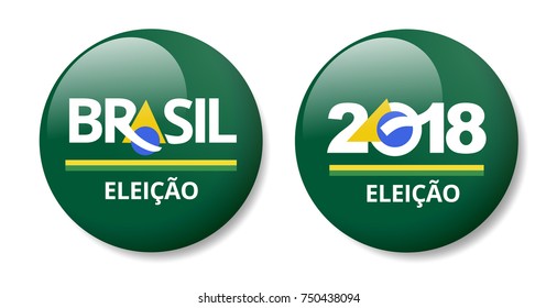 Pin Button Brazil Vote Campaign - Brazil Election - 2018 Election