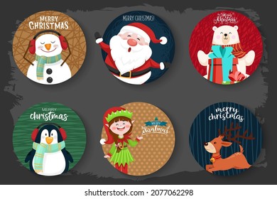 Pin buttons Metallic round badges. Souvenir brooch for sale promotion in christmas festival. brooch mockup, marketing branding vector isolated template. Vector illustration design