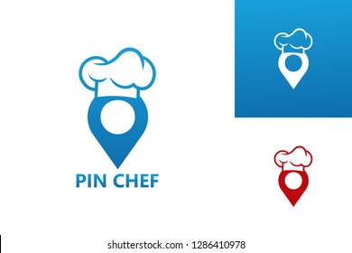 Pin Chef Logo Template Design Vector, Emblem, Design Concept, Creative Symbol, Icon