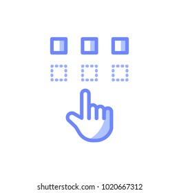 pin code icon cevtor illustration