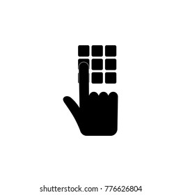The pin code icon. Cyber security Icon. Premium quality graphic design. Signs, symbols collection, simple icon for websites, web design, mobile app on white background