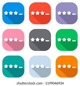 Pin code interface. Simple icon. Set of white icons on colored squares for applications. Seamless and pattern for poster