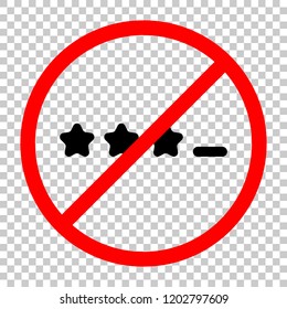 Pin code interface. Simple icon. Not allowed, black object in red warning sign with transparent background - Powered by Shutterstock - Get 15% off with code: PIKWIZARD15