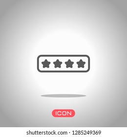 Pin code interface. Simple icon. Icon under spotlight. Gray background