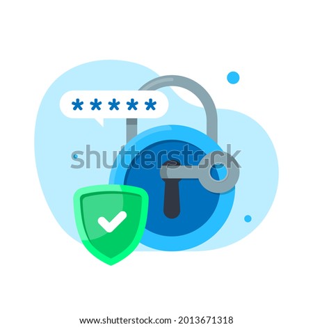 pin code password protection concept illustration flat design vector eps10. modern graphic element for landing page, empty state ui, infographic, icon, etc